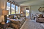 Enjoy Views of your private Aspen Grove and Mountain Range from your couch.
